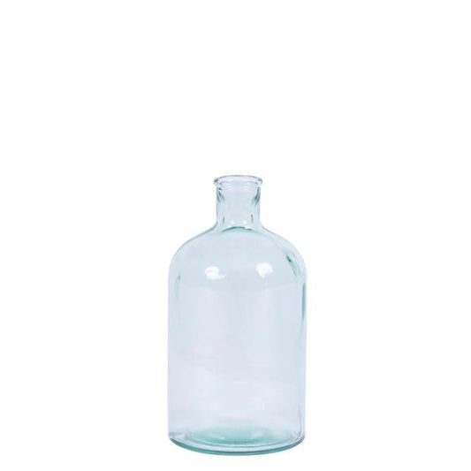 RETRO Transparent bottle vase H 21.5 cm - Ø 11.5 cm - best price from Maltashopper.com CS663194