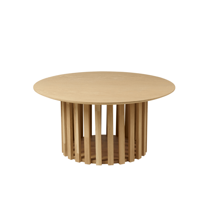 Casa LATTO Natural living room table, H 38 cm - Ø 80 cm - Ø 46 cm