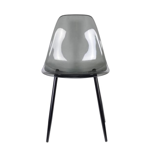 DARK ICE Black table chair, transparent H 83 x W 47 x D 53 cm - best price from Maltashopper.com CS637315