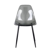 DARK ICE Black table chair, transparent H 83 x W 47 x D 53 cm - best price from Maltashopper.com CS637315