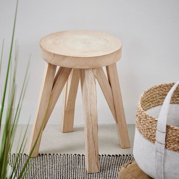 XANDER Natural coffee table H 40 cm - Ø 28 cm - best price from Maltashopper.com CS646737