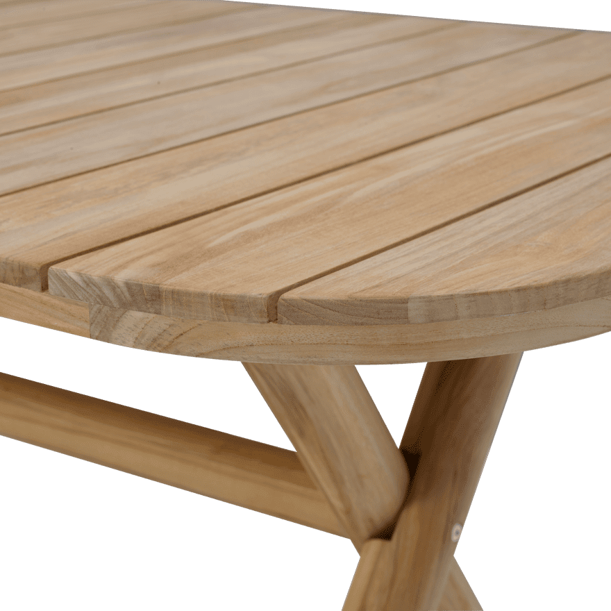 Casa JULES Natural table, H 75 x W 228 x D 90 cm