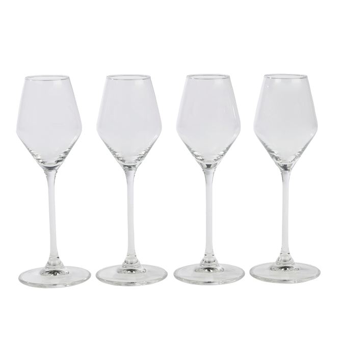 AFTER DINNER Port glass set of 4 transparent - best price from Maltashopper.com CS687071