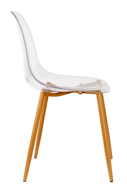 ICE Transparent table chair, natural H 85 x W 47 x D 40 cm - best price from Maltashopper.com CS584052