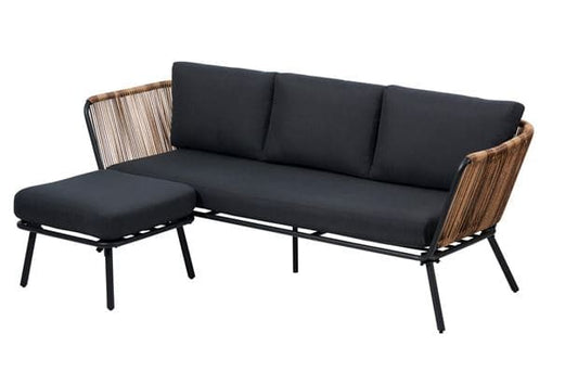 ACAPULCO Natural lounge set H 74.5 x W 210 x D 75 cm - best price from Maltashopper.com CS668143