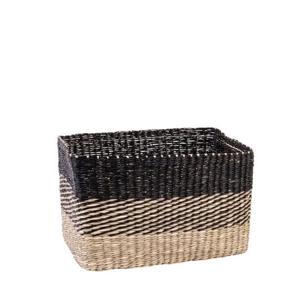 BOBO Basket drawer black, natural H 22 x W 35 x D 25 cm - best price from Maltashopper.com CS634403