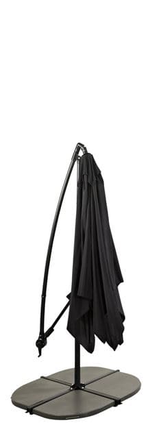 FIJI Black suspended umbrella without base H 250 x W 250 cm - best price from Maltashopper.com CS629188