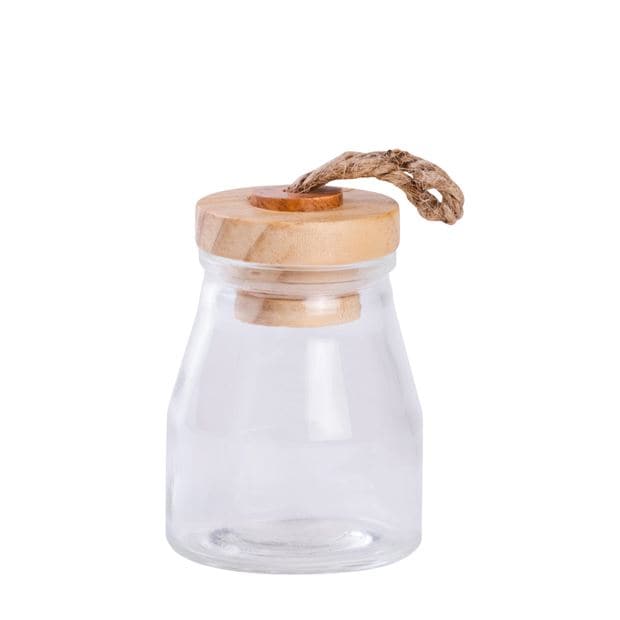 WOODY JAR - Height: 8.5 cm, Width: 5 cm, Capacity 9.5CL - best price from Maltashopper.com CS591038