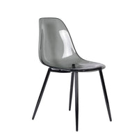DARK ICE Black table chair, transparent H 83 x W 47 x D 53 cm - best price from Maltashopper.com CS637315