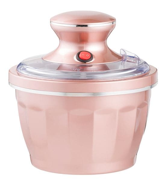 RETRO FUN ICE CREAM MAKER 2 COLORS CREAM, LIGHT PINK H 23 cm - Ø 20.5 cm - best price from Maltashopper.com CS649964