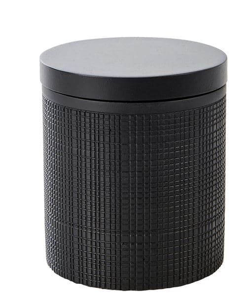 SAMOURAI Make-up remover disk container with black lid H 11 cm - Ø 9.5 cm - best price from Maltashopper.com CS669151