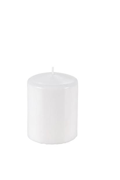 PURE White cylindrical candle H 9 cm - Ø 7 cm - best price from Maltashopper.com CS664104