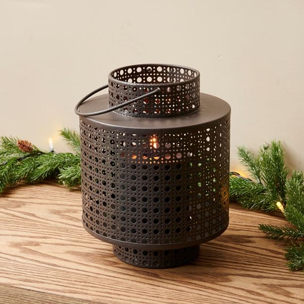 MESH Metallic lantern H 22 cm - Ø 17 cm - best price from Maltashopper.com CS655739