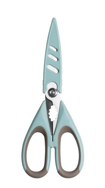 CASA KITCHEN Scissors gray, blue L 22 cm