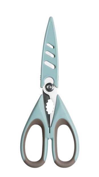 CASA KITCHEN Scissors gray, blue L 22 cm - best price from Maltashopper.com CS579740