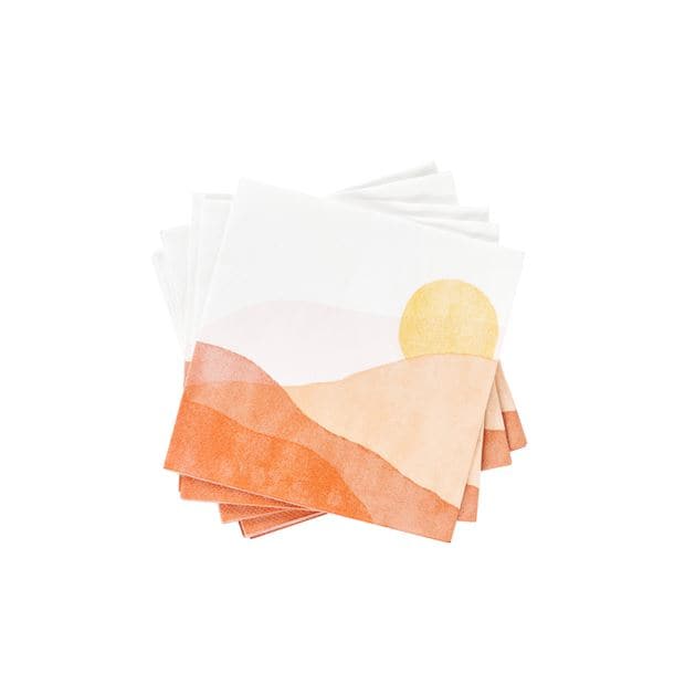 Casa SOLEO Set of 20 multicolored paper napkins W 33 x L 33 cm