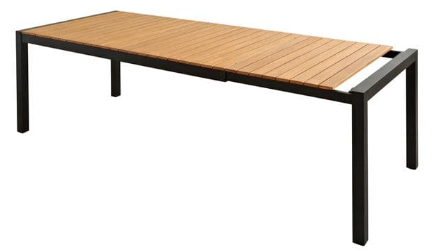 MATILDA Extendable black table H 75 x W 189 x D 100 cm - Premium Garden tables from Casa - Just €958.99! Shop now at Maltashopper.com