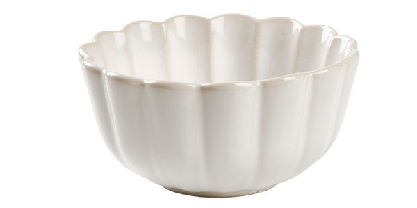 DAHLIA Bowl 48 CL white - set of 4 , H 7 cm - Ø 14 cm