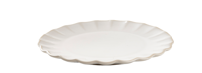 DAHLIA White plate - best price from Maltashopper.com CS679602