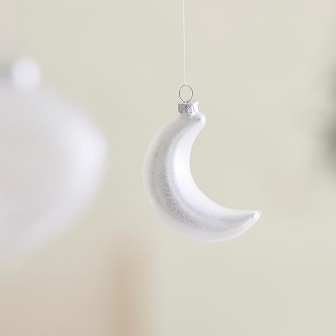 LUNAR SILVER CHRISTMAS BALL H 9 cm - best price from Maltashopper.com CS676214