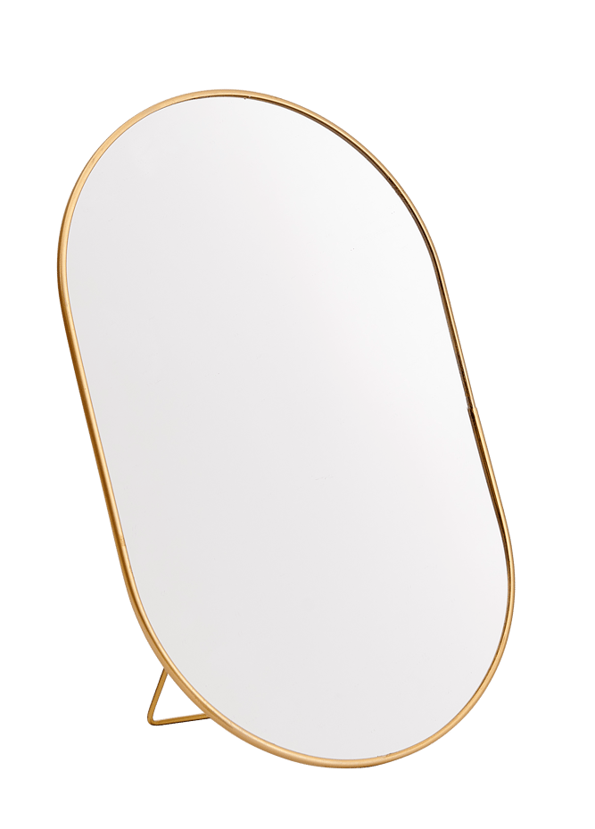 Casa ZOOM Golden mirror H 25.5 x W 16.5 x D 2 cm