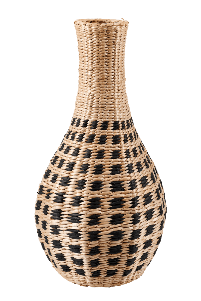 HIMALAYA Black vase, natural H 65 cm - Ø 33 cm - best price from Maltashopper.com CS674205