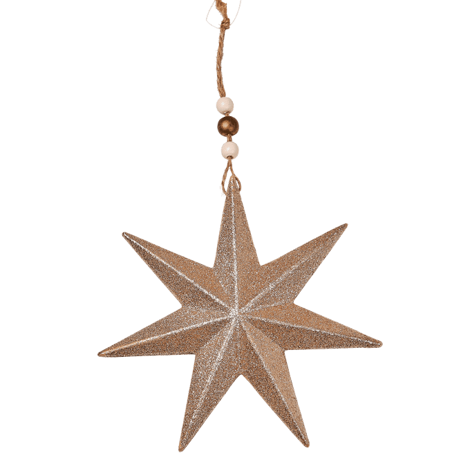 GOLDA Deco to hang golden H 11.5 cm