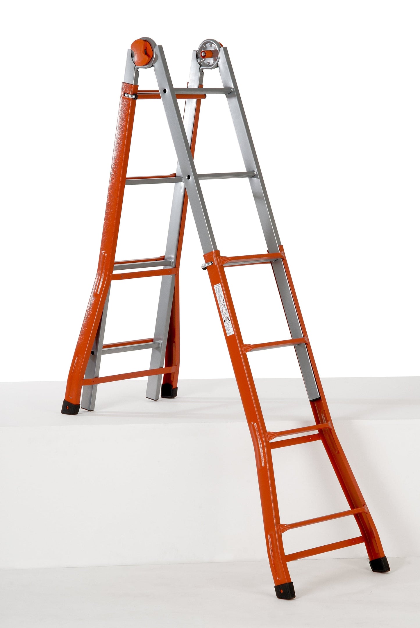 GIERRE 4 + 4 STEEL TELESCOPIC LADDER