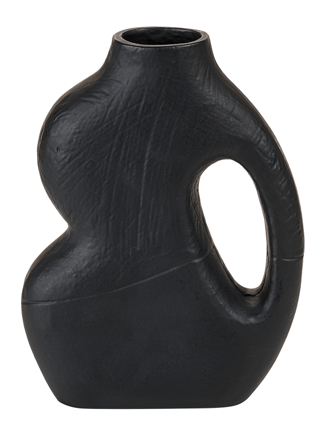 BILBAO Black vase - best price from Maltashopper.com CS678622