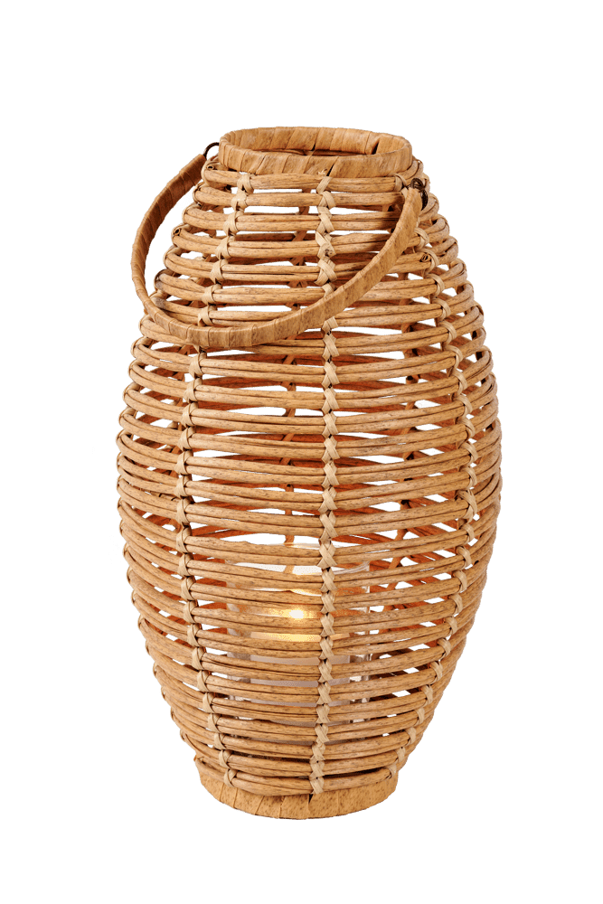 ELLIPS Natural lantern H 45 cm - Ø 27 cm - best price from Maltashopper.com CS672910