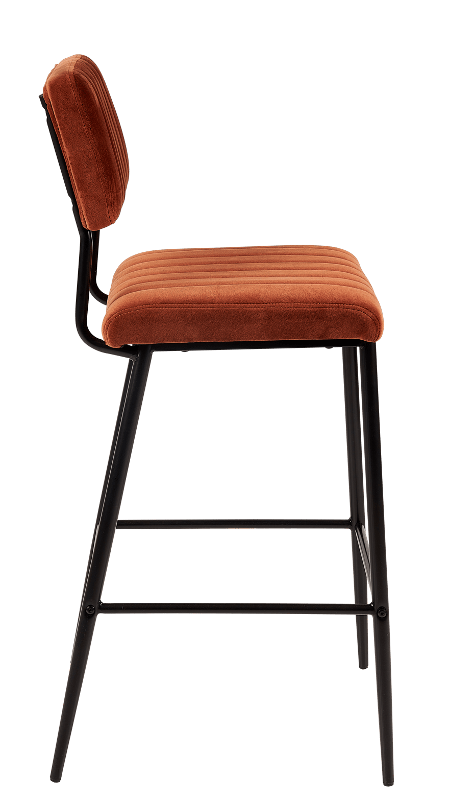 ROXY Brown bar chair H 107 x W 43 x D 52 cm - best price from Maltashopper.com CS674660