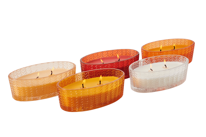 CITRONELLA Candle in jar 5 colours orange - best price from Maltashopper.com CS662452-ORANGE