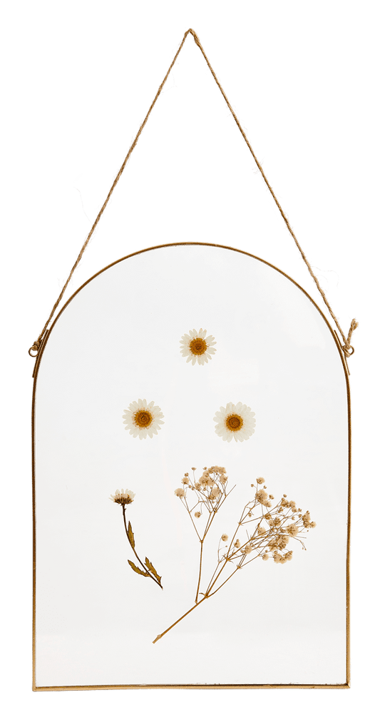 Casa MAGRITTE Golden hanging deco, transparent, H 31,5 x W 22,2 x D 0,6 cm