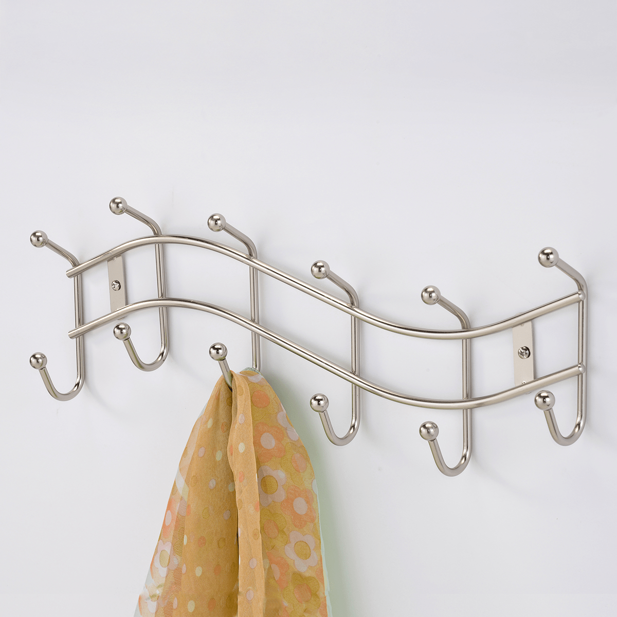 Bricocenter CHROMIUM-METAL HANGER 12 PLACES W45xH15 CM