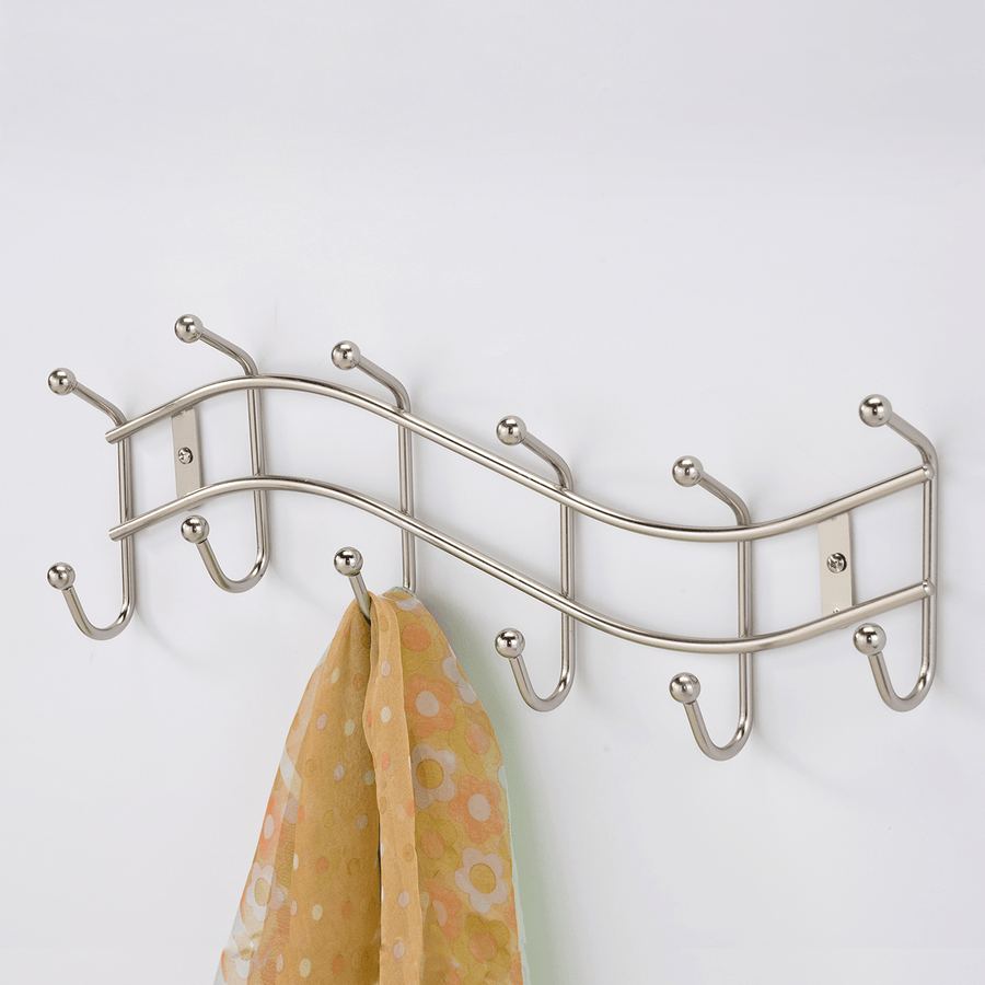 Bricocenter CHROMIUM-METAL HANGER 12 PLACES W45xH15 CM