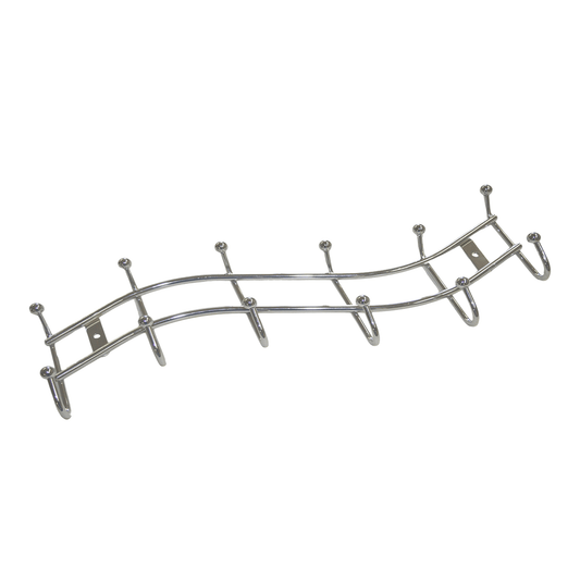 Bricocenter CHROMIUM-METAL HANGER 12 PLACES W45xH15 CM