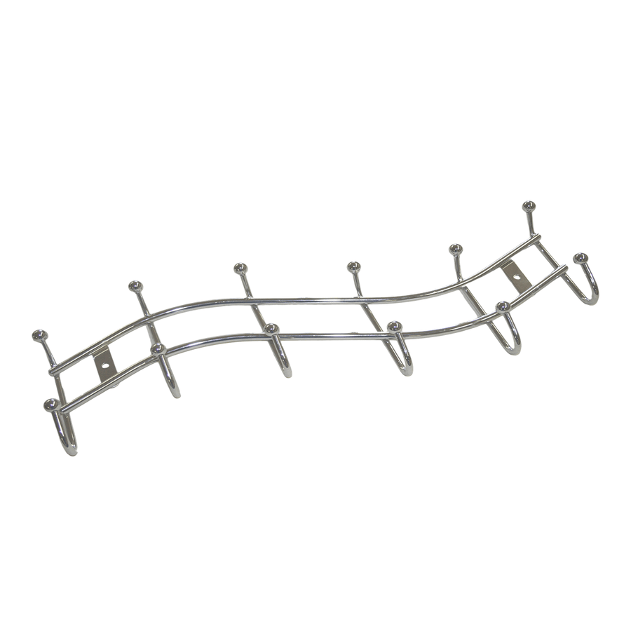 Bricocenter CHROMIUM-METAL HANGER 12 PLACES W45xH15 CM