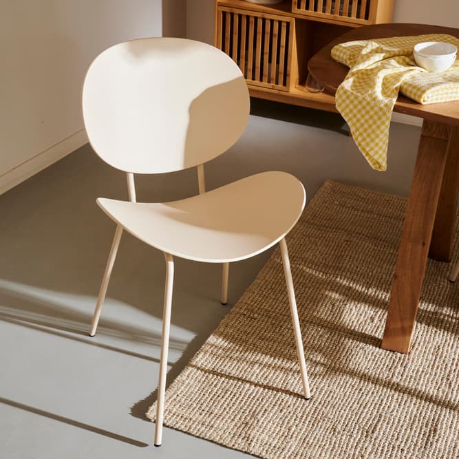 Casa FINN Beige table chair, H 81 x W 52 x D 50 cm