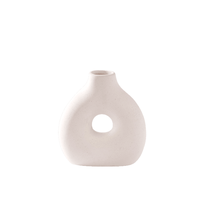 ALBA White vase - best price from Maltashopper.com CS686497
