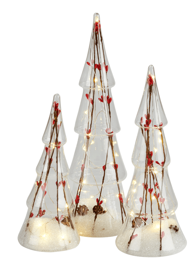 Vera decorative trees with transparent LEDs - best price from Maltashopper.com CS642712