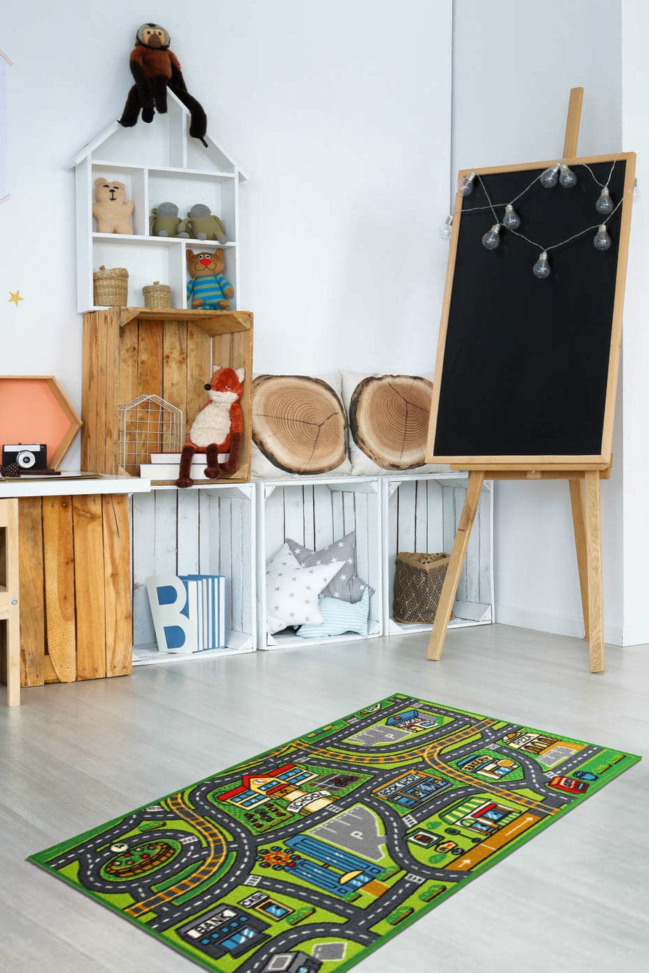 CHILDREN'S PLAY RUG 80X140 CM POLYAMIDE WITH NON-SLIP RUBBER BACKING - Premium Furniture Carpets from Bricocenter - Just €14.99! Shop now at Maltashopper.com