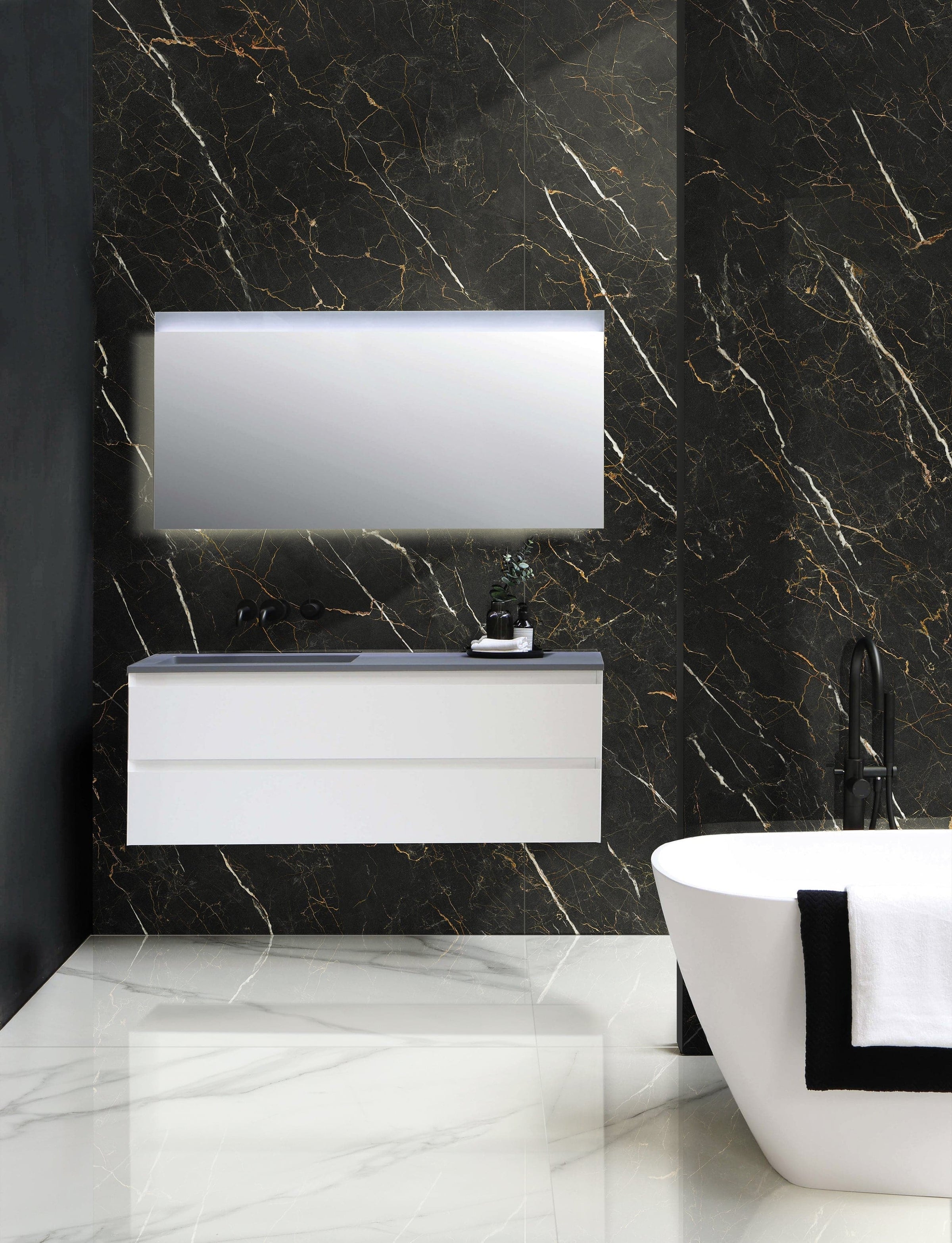 Bricocenter FLOOR 60X60 DIVINA MARQUINA GOLD BLACK 1.47 M2
