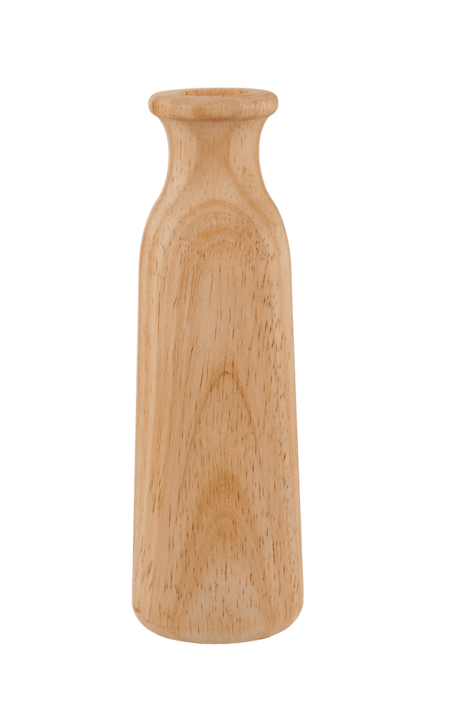 RUBBERWOOD Natural decorative vase - best price from Maltashopper.com CS684600