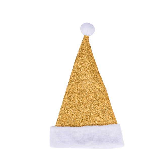 GLITTER Santa hat 2 colours gold - best price from Maltashopper.com CS641277-GOLD
