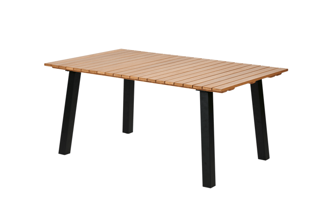 FORMAX Garden table with X legs natural/white