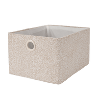 BASIC BOUCLE Off-white/sand storage basket - best price from Maltashopper.com CS686259