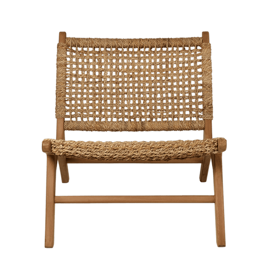 Casa MADURA Natural lounge chair, H 71 x W 65 x D 81 cm