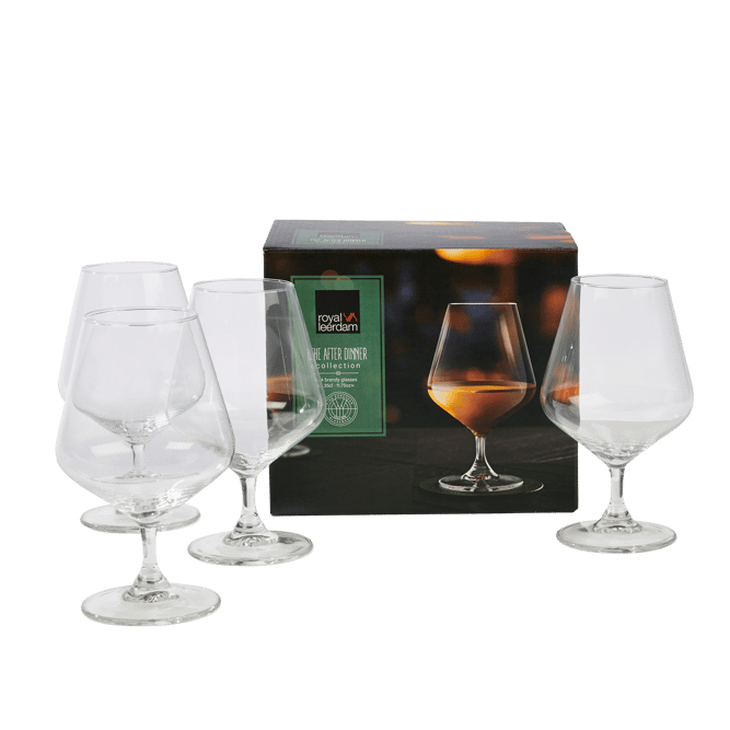 AFTER DINNER Cognac glass set of 4 transparent - best price from Maltashopper.com CS687085