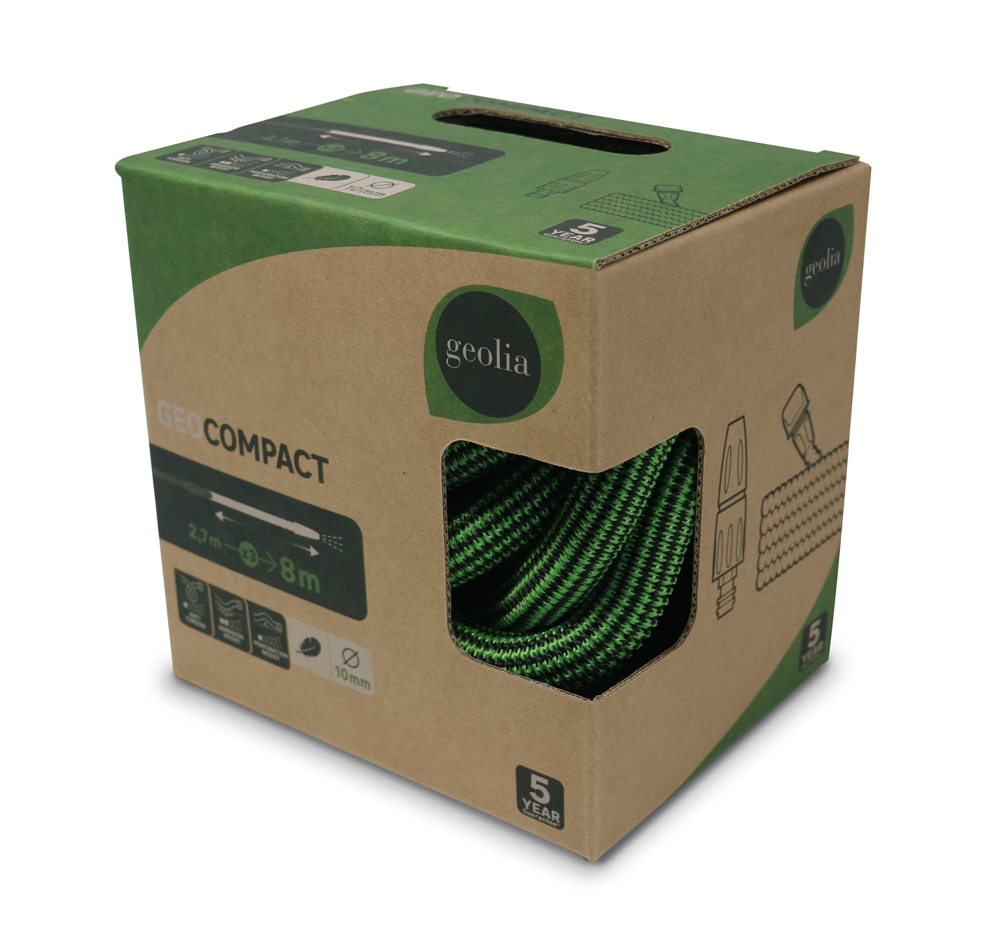 Bricocenter GEOLIA FABRIC EXTENSION HOSE 8M WITH LANCE 3400 COMPACT