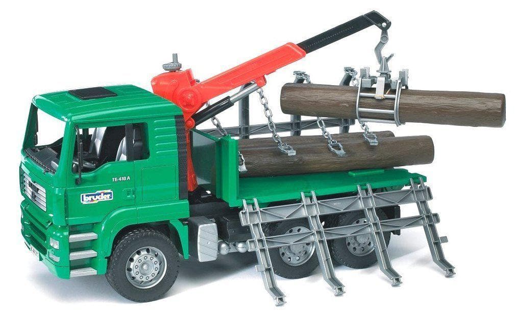 Log transport with MAN TGA crane